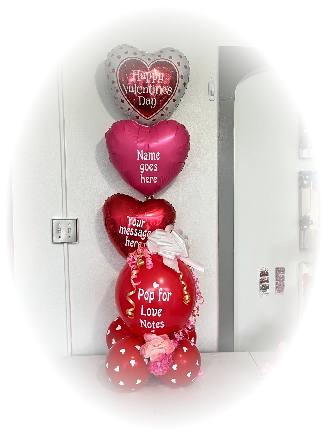 Love note special effects valentine balloon bouquet