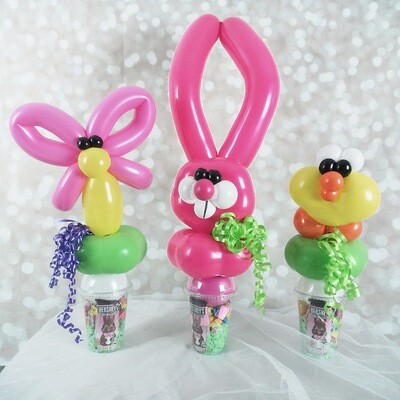 Ten Easter animal candy cups