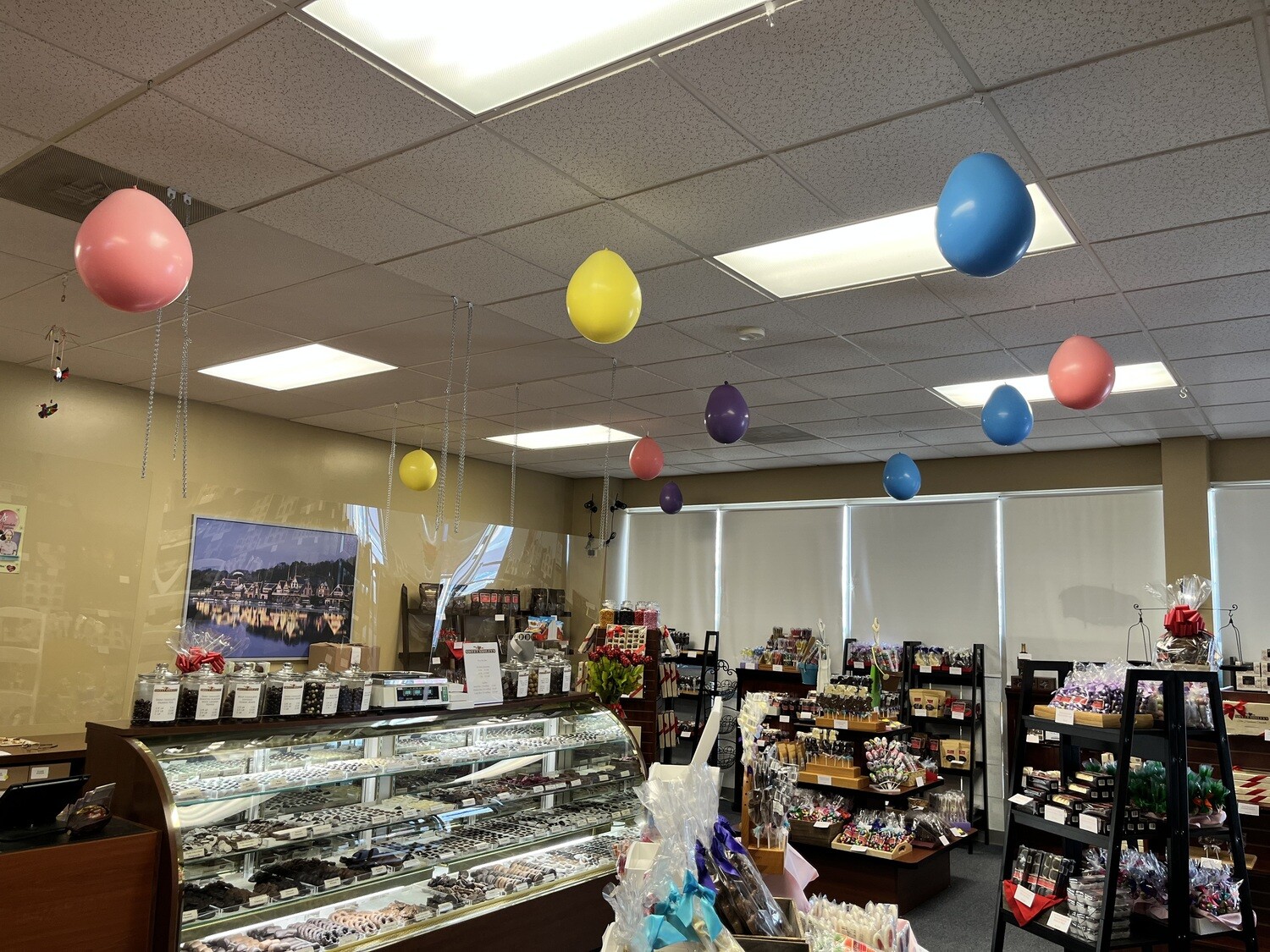 Easter Egg Balloon Chandeliers