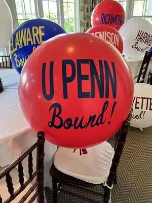 Giant University of Pennsylvania  U Penn Balloon (not a column, not metallic)