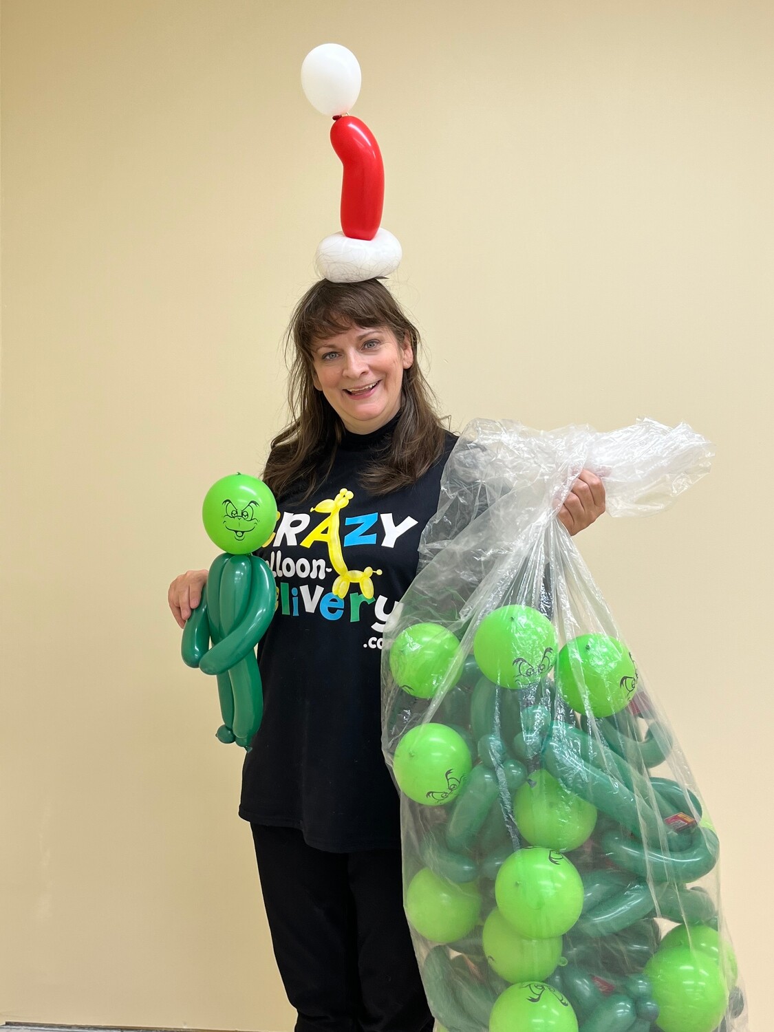 Bag of pre-made holiday balloon animals