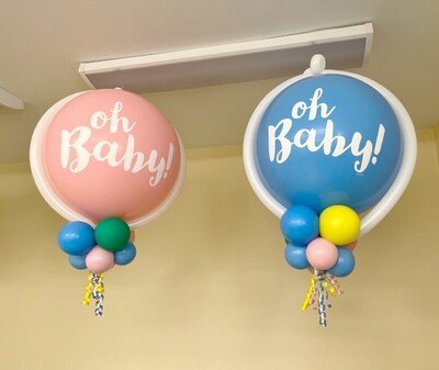 Oh baby balloon chandelier