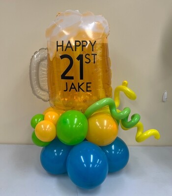 21st Birthday Beer Balloon Delivery (indoors)