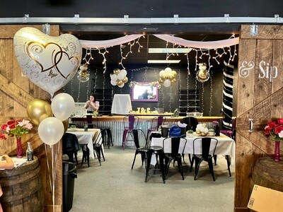 The Scent and Sip Venue Sparking Decoration Package