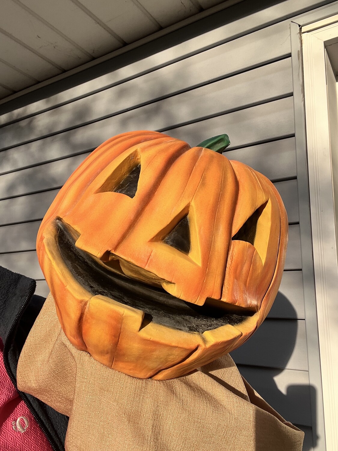 Axtell pumpkin jack o lantern Halloween puppet in a bag