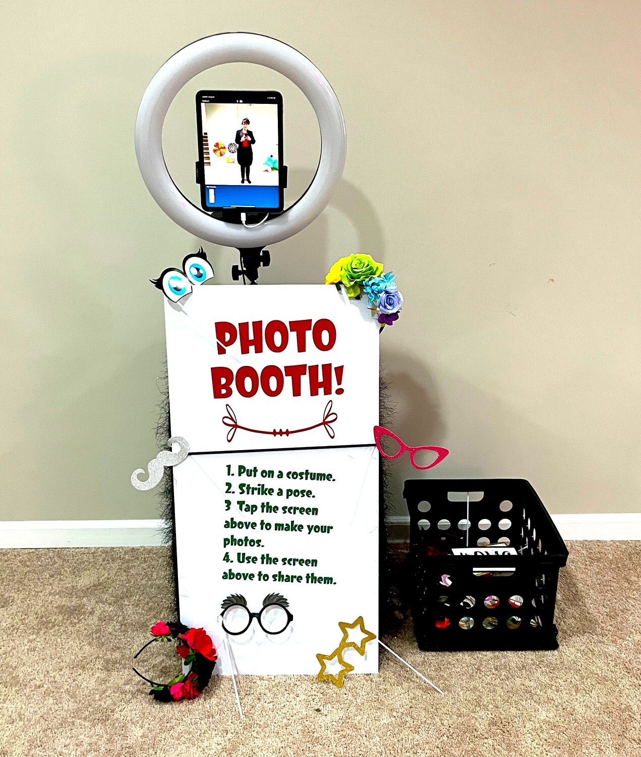 Digital child sized photo booth rental