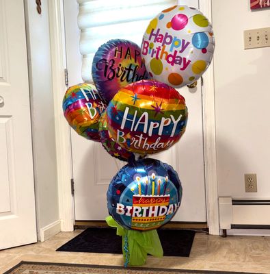 Customizable Balloon Bouquet Delivery, Helium free (indoors)