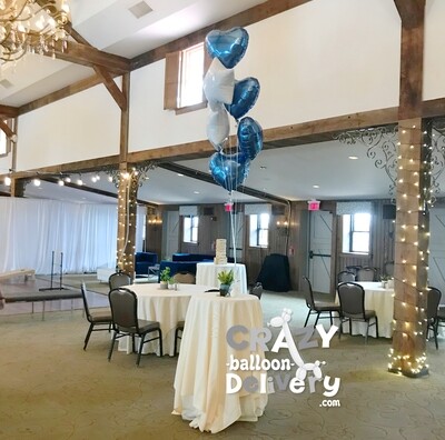 solid foil balloons with helium assorted shapes (indoors only)