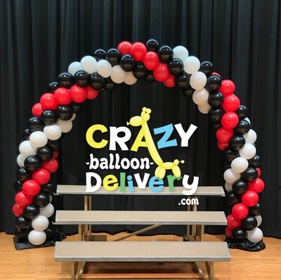 Traditional (even bubble) arch, one-way spiral Traditional (even bubble) arch, one-way spiral