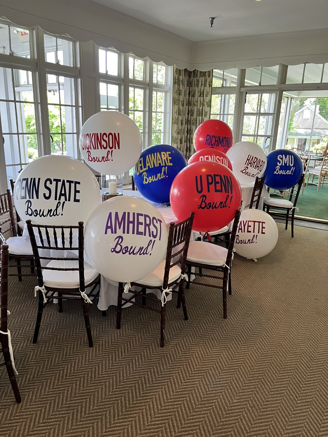 Giant Customized College Bound Balloon (indoors)