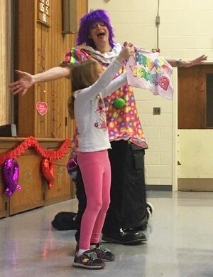 Lilac clown show (indoors only)