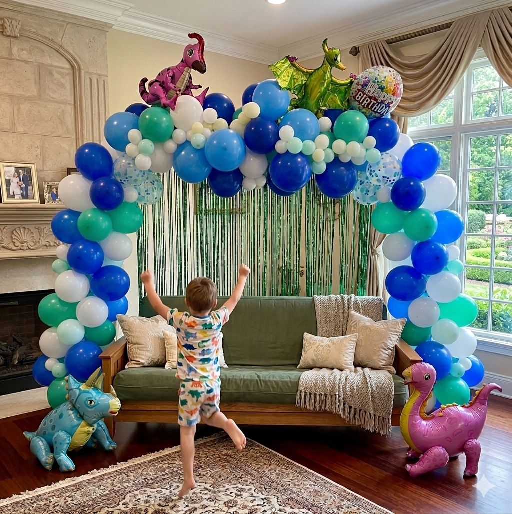 dinosaur balloon arch near Blue Bell PA