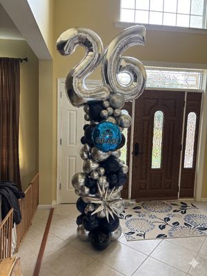 2026 graduation balloon column (indoor only)