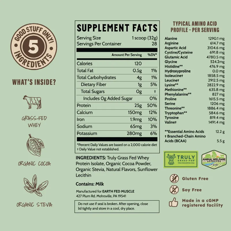 Earth Fed Muscle , Grass-Fed Protein