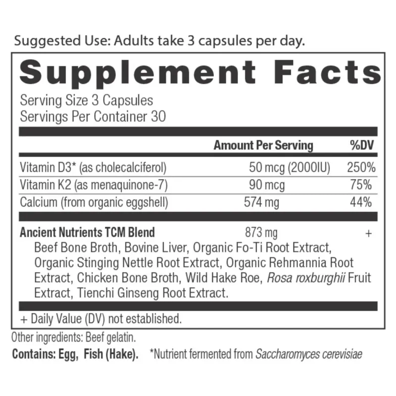 Ancient Nutrition, Calcium