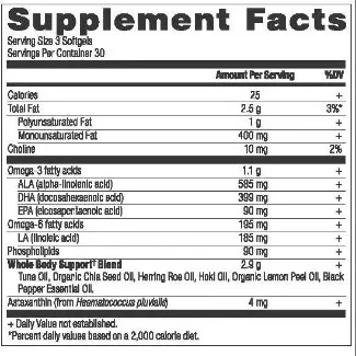 Ancient Nutrition, Omegas Whole Body
