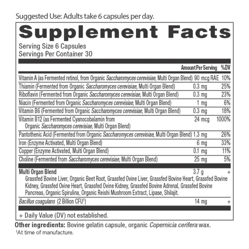 Ancient Nutrition, Organs Blend 30ct.
