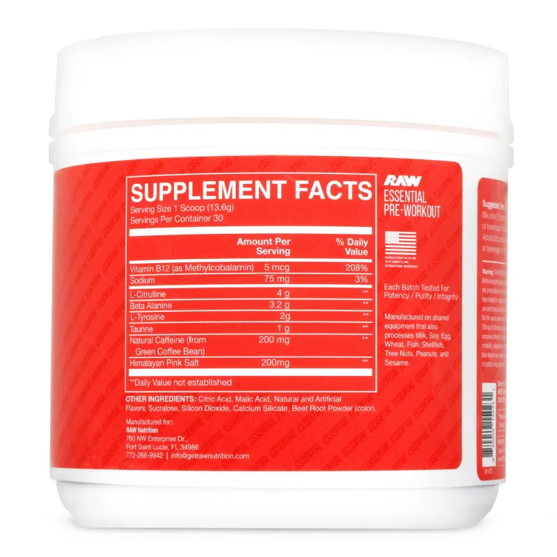 CBUM Essential Pre Workout