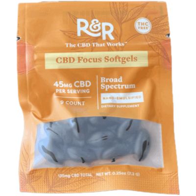 R&amp;R CBD Focus Softgel Sample