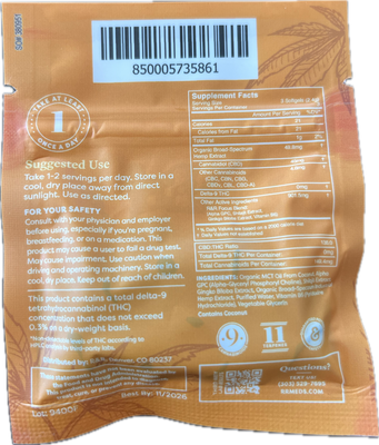 R&amp;R CBD Focus Softgel Sample