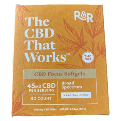 R&amp;R CBD Focus Softgel
