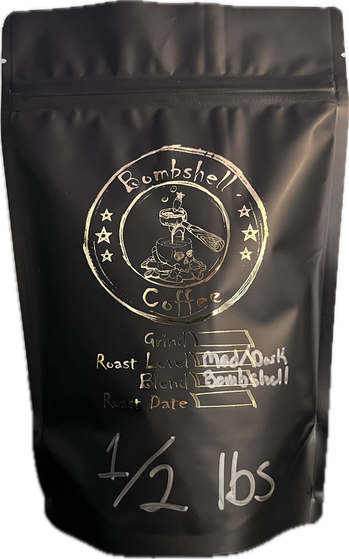 Bombshell Med-Dark Roast Blend (1/2 lb)