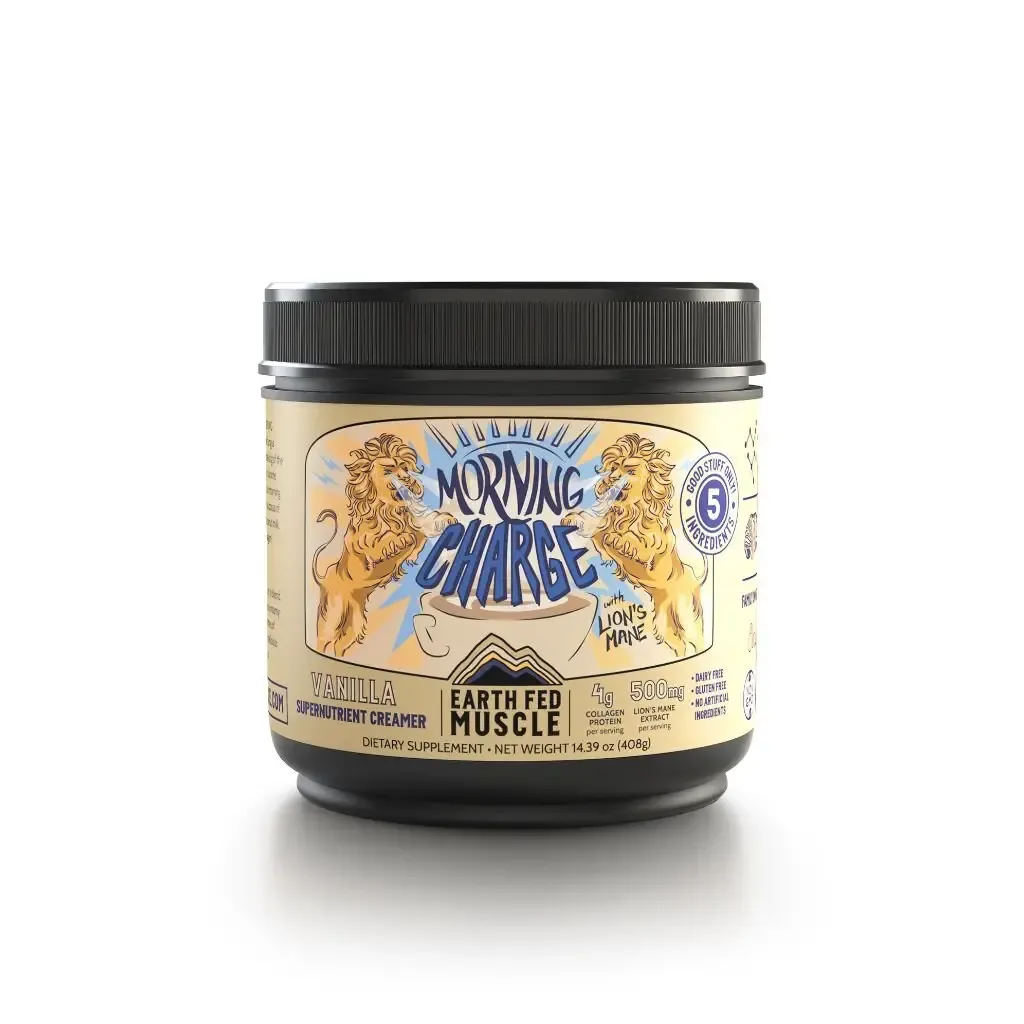Earth Fed Muscle,  Morning Charge Vanilla Coffee Creamer