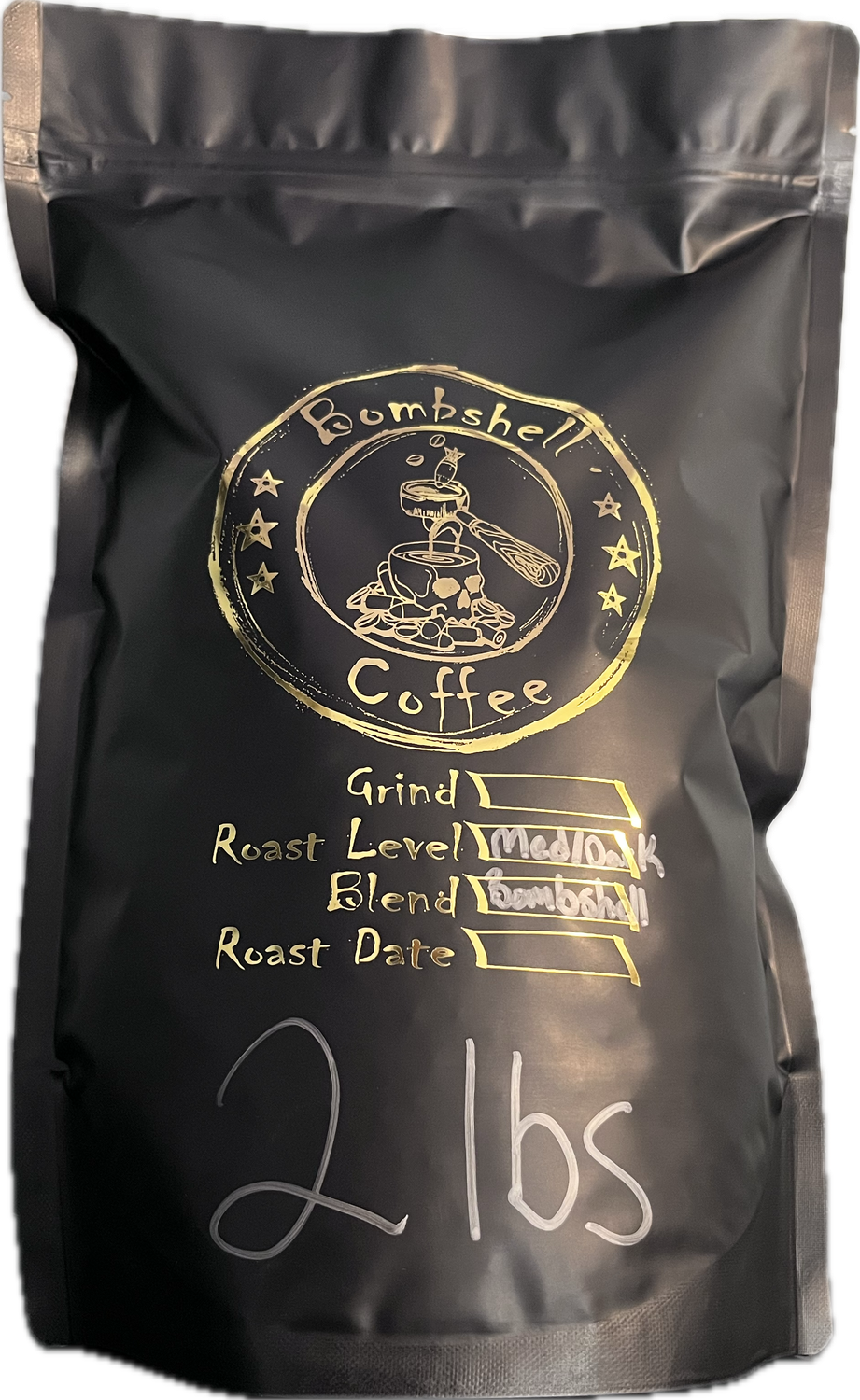 Bombshell Med-Dark Roast Blend (2 Lb)