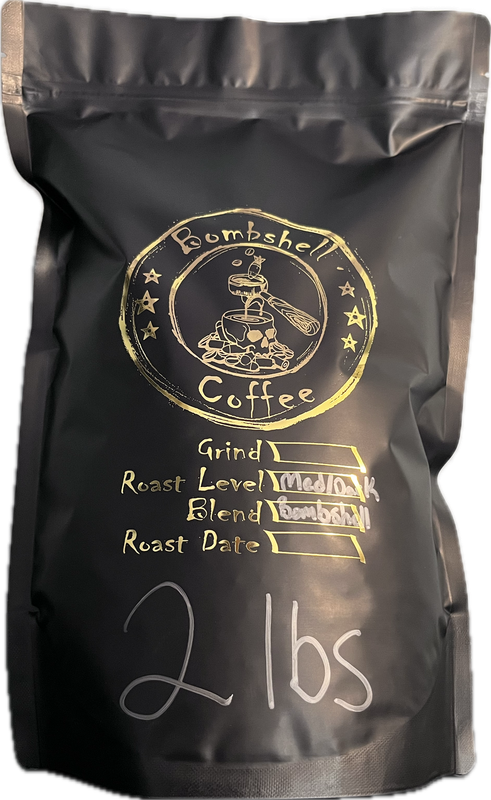 Bombshell Med-Dark Roast Blend (2 Lb)