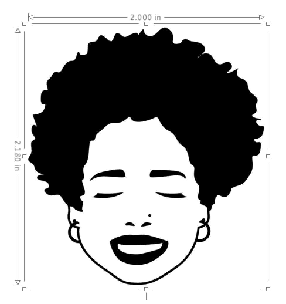 Freeform Afro Logo Decal