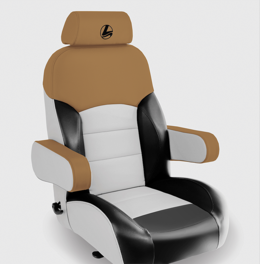 Ergomax Reclining Captain&#39;s Chair KIT, Colour: Cognac