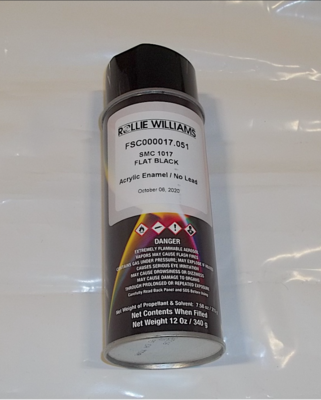 Flat Black Spray Paint Can (2015-2021)