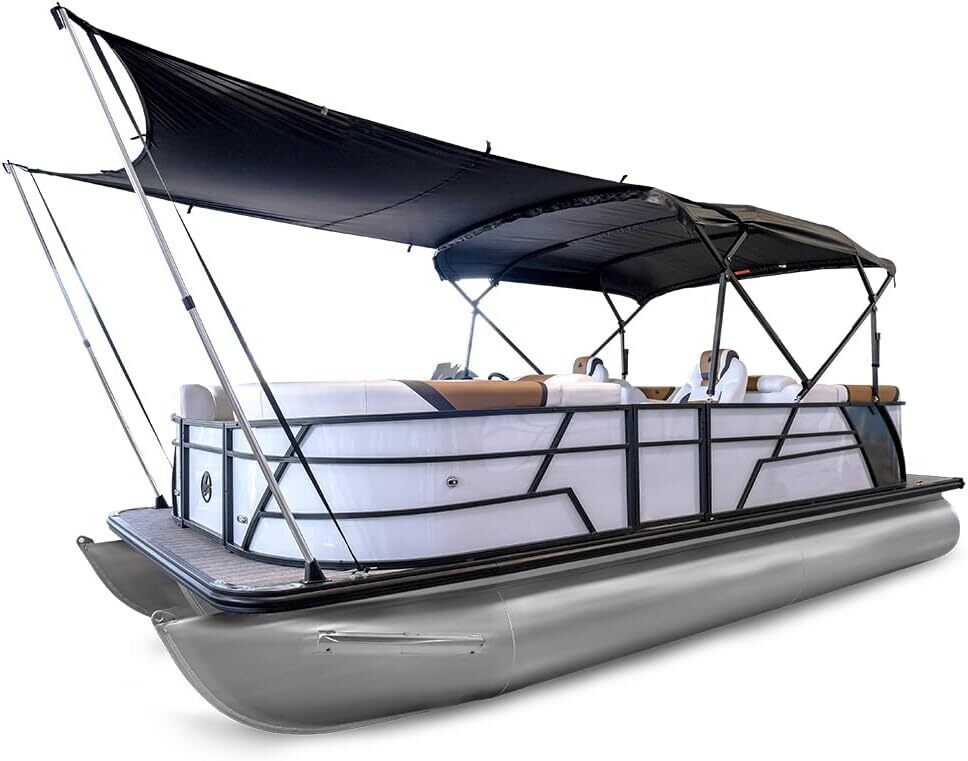 Sunblockr Pontoon Boat Bimini Shade System