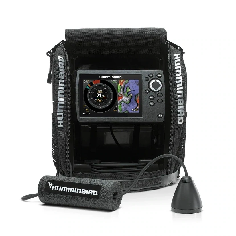 Humminbird Helix 5 Chirp GPS G3 Ice Fishing Kit w/ Fish Finder
