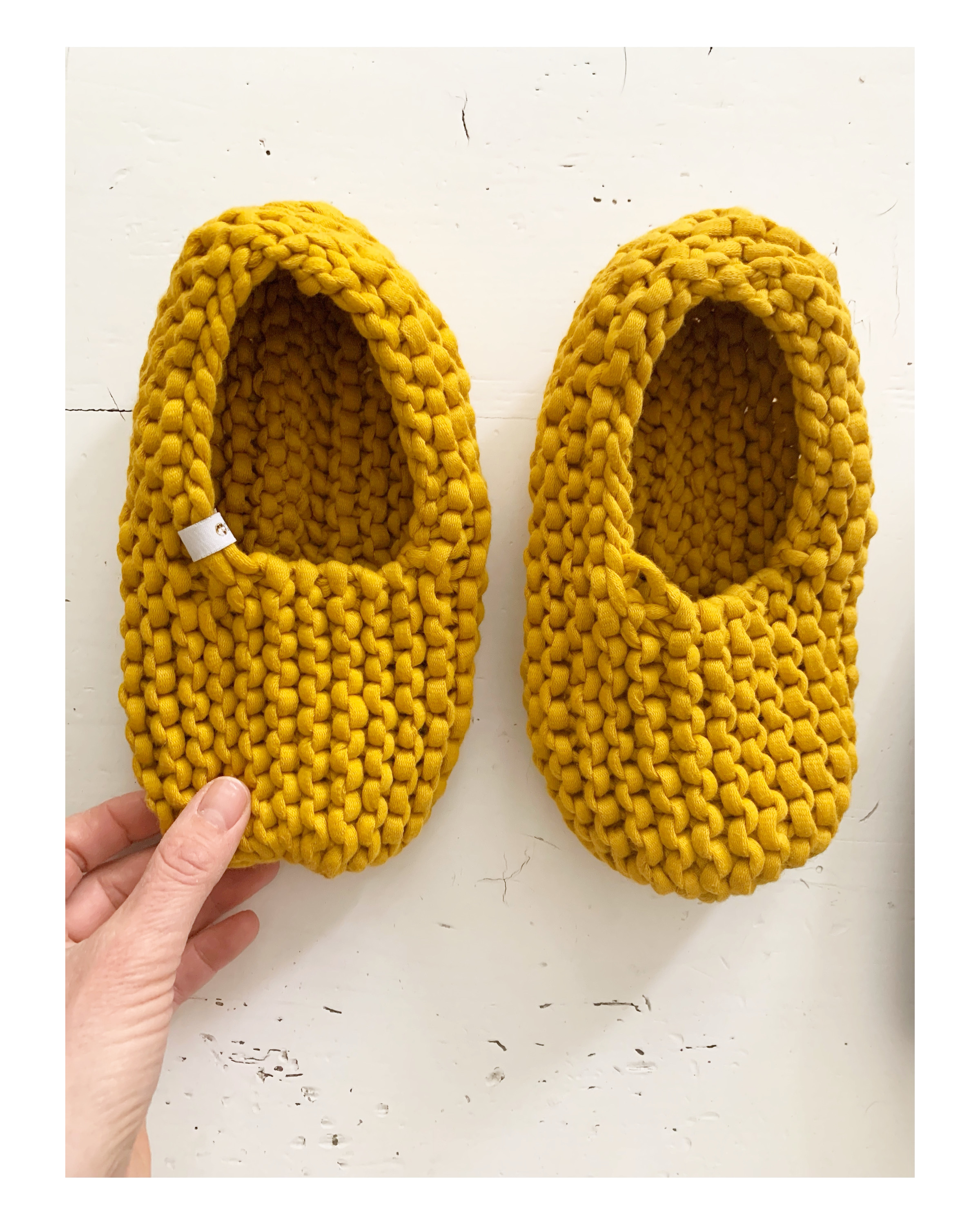 mustard yellow slippers