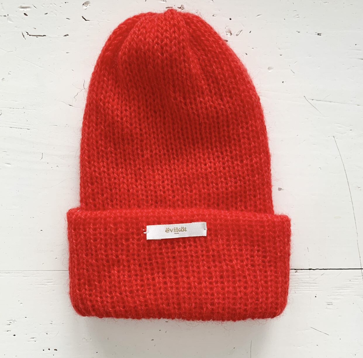 Red Mohair Hat