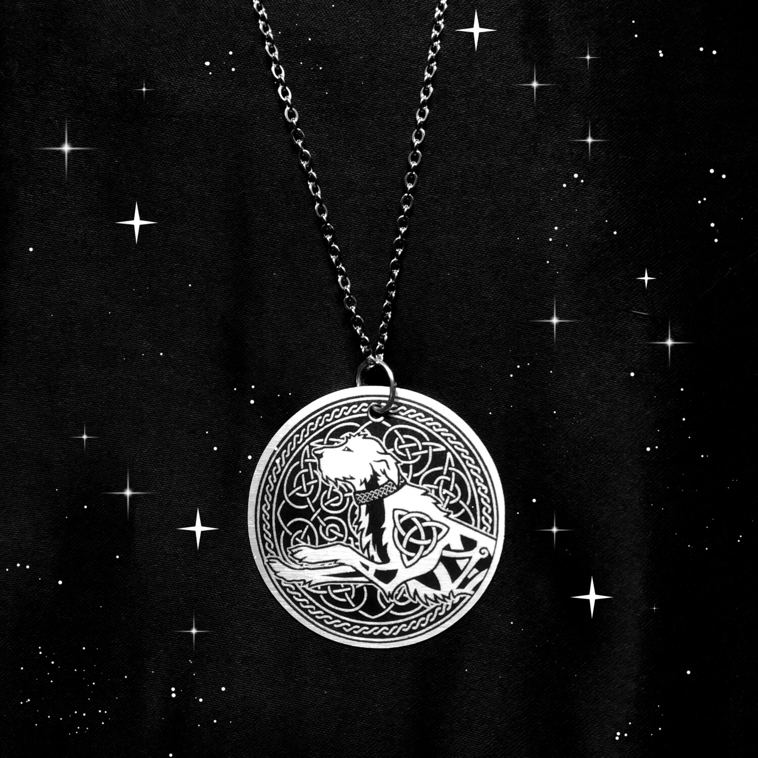 Amulette Celtique en acier- Cúchulainn