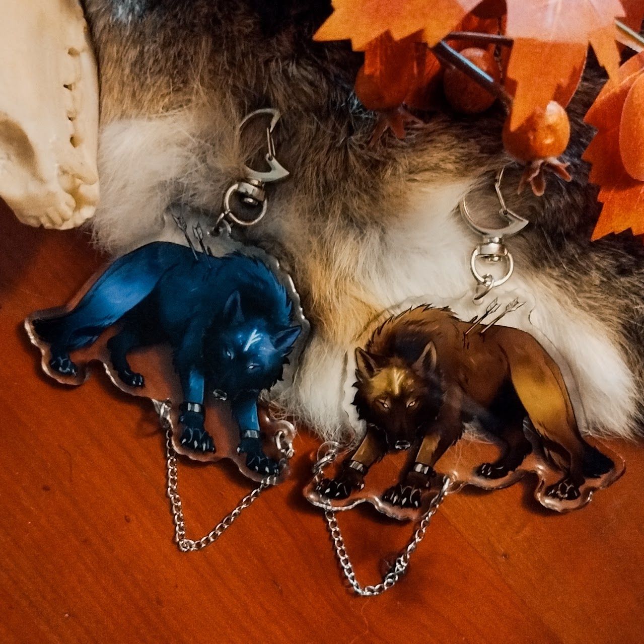 Porte-clef Fenrir- Réversible