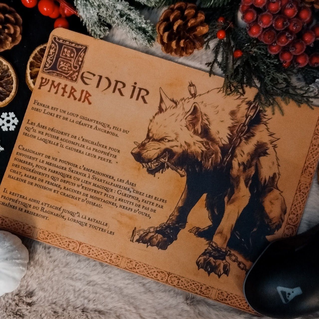 Tapis de souris en tissus - Fenrir