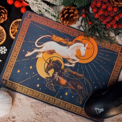 Tapis de souris en tissus - Licornes célestes