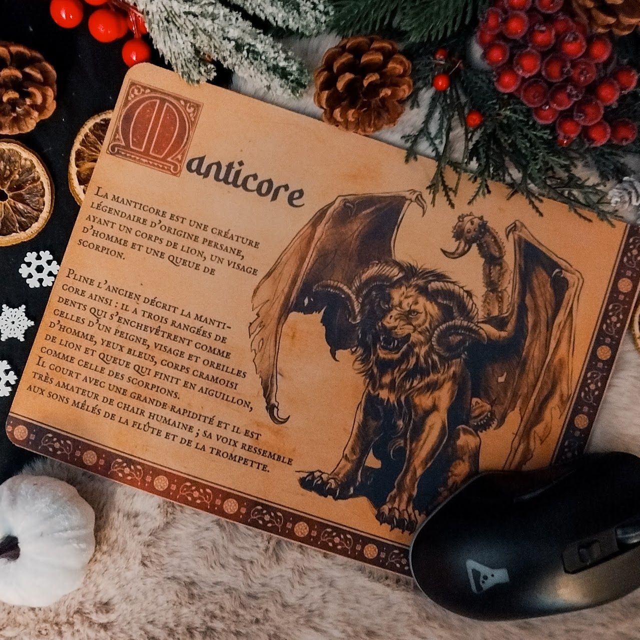 Tapis de souris en tissus - Manticore