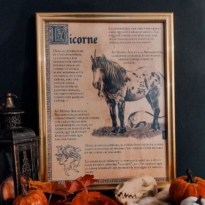 Poster - Licorne