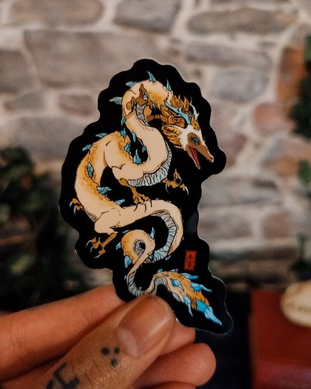 Sticker &quot;Dragon blanc Totk&quot;