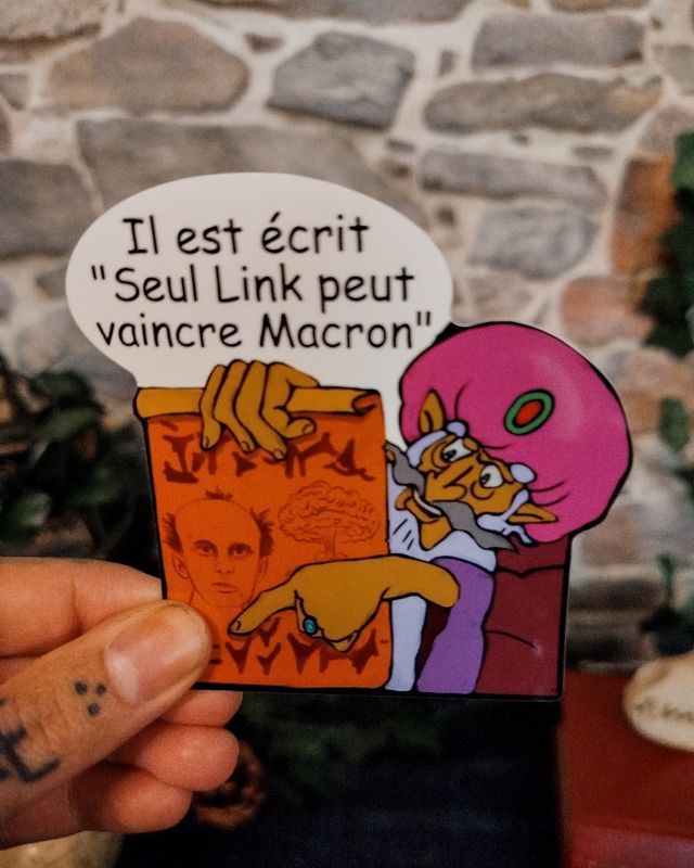 Sticker &quot;Macron explosion&quot;