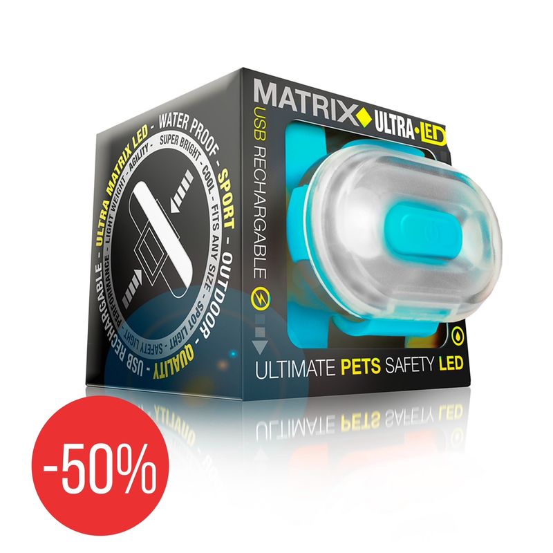 Sicherheitslicht LED aufladbar mit USB blau Sicherheitslicht LED aufladbar mit USB blau