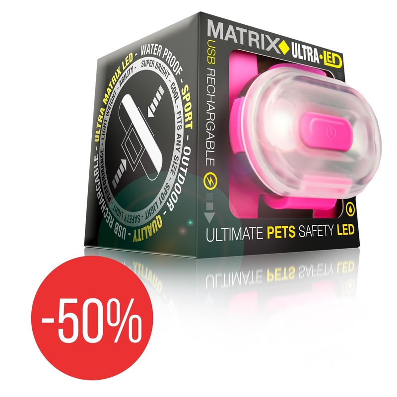 Sicherheitslicht LED aufladbar mit USB pink Sicherheitslicht LED aufladbar mit USB pink