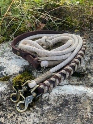 Leine &quot;Caffe Latte Steppenwolf Brown Diamant&quot;