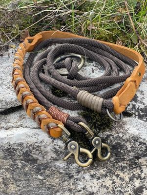 Leine &quot;Espressobrown Steppenwolf Gold Braun&quot;