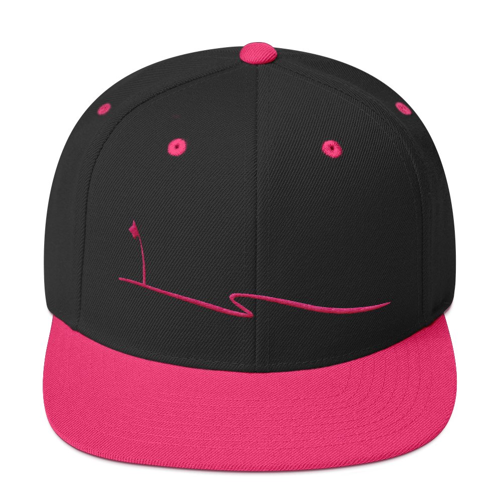 JKD Swoosh Snapback Hat (Black / Pink)