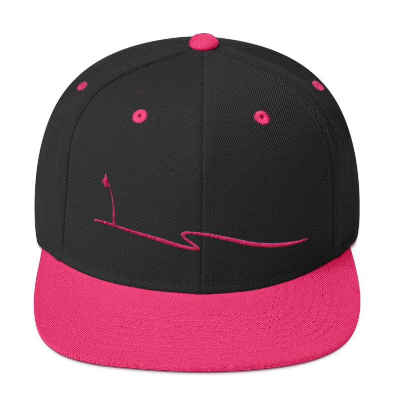 JKD Swoosh Snapback Hat (Black / Pink)